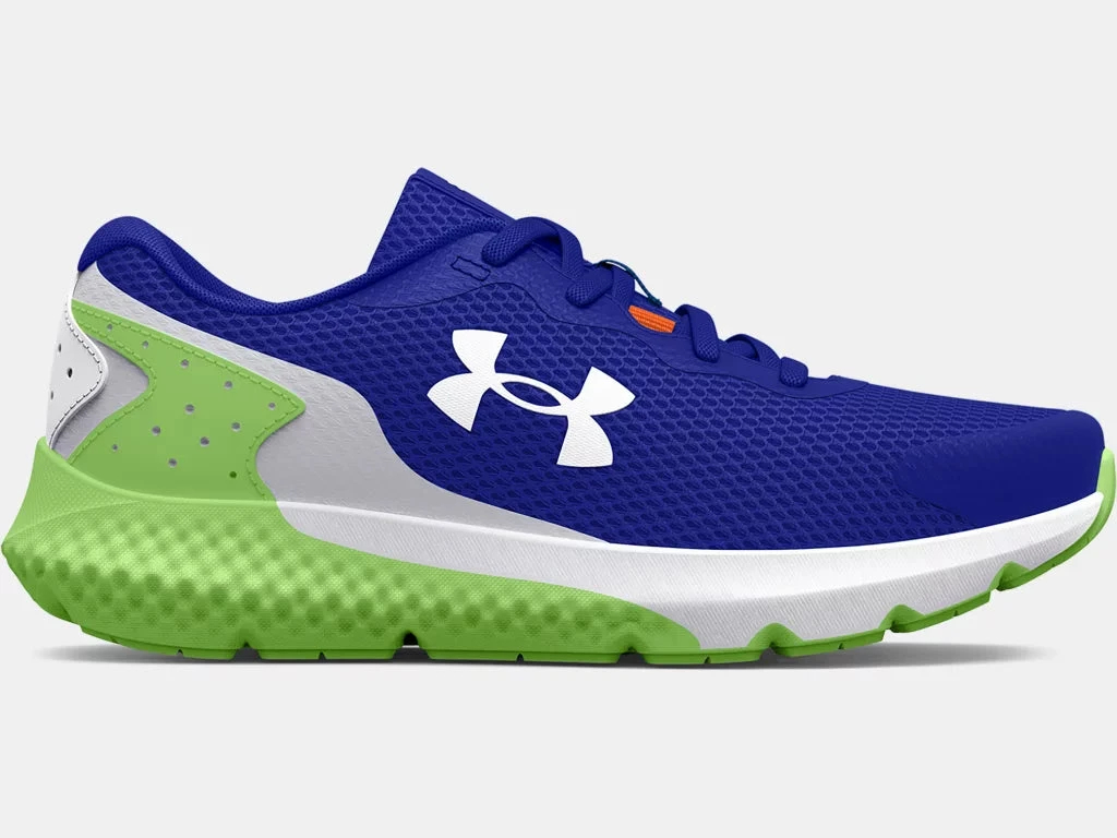 Under Armour Kids' Rogue 3 | Royal/Quirky Lime/White 3 Under Armour Kids' Rogue 3 | Royal/Quirky Lime/White