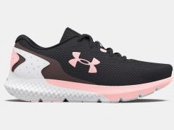 Under Armour Kids Youth Charged Rogue 3 | Jet Grey/White/Beta Tint