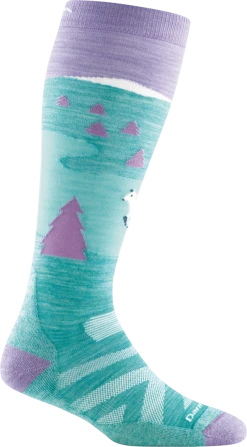 Darn Tough Kids' Snow Fox Sock | Aqua Socks