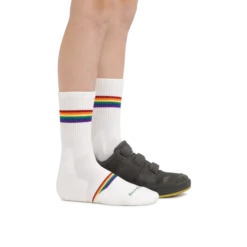 Darn Tough Socks Kids Crew | Prism White 7 Darn Tough Socks Kids Crew | Prism White