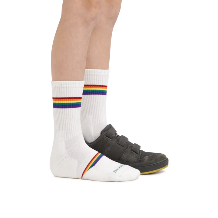 Darn Tough Socks Kids Crew | Prism White 5 Darn Tough Socks Kids Crew | Prism White