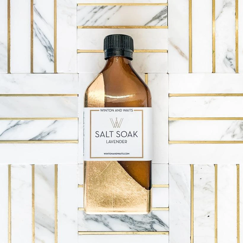 Winton And Waits Gifts & Home Large Bottled Salt Soak | Lavender 3 Winton And Waits Gifts & Home Large Bottled Salt Soak | Lavender