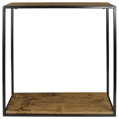 Home HomArt - Milo Shelf, Wood & Metal - Sq, Lrg