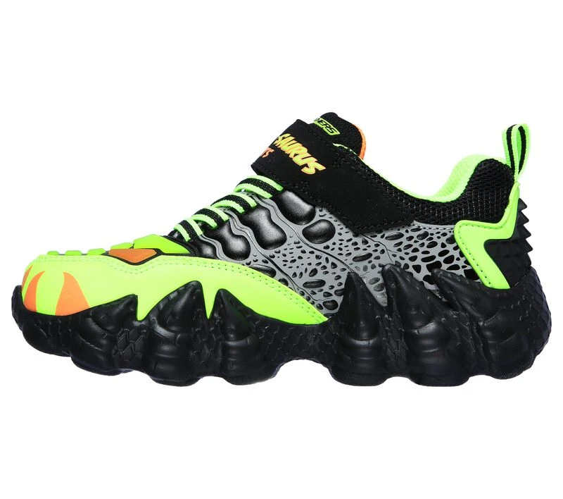 Skechers Kids' Skech-O-Saurus Lights | Black/Lime 6 Skechers Kids' Skech-O-Saurus Lights | Black/Lime