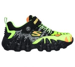 Skechers Kids' Skech-O-Saurus Lights | Black/Lime