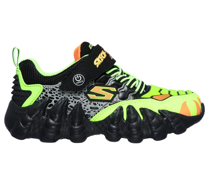 Skechers Kids' Skech-O-Saurus Lights | Black/Lime 3 Skechers Kids' Skech-O-Saurus Lights | Black/Lime
