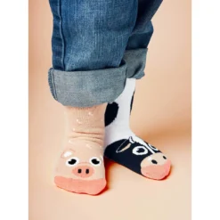Pals Socks Kids' Socks | Cow And Pig