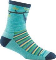 Darn Tough Kids Micro Crew | Lazy Daze Aqua Socks