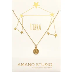 Amano Studio Tiny Zodiac Medallion Libra
