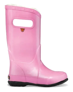 Bogs Kids' Metallic Plush Rainboot | Pink