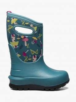 Bogs Kids' Neo-Classic Mushrooms | Teal Multi