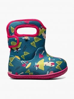 Kids Baby Bogs Mushrooms | Teal Multi