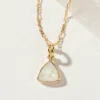 Luna Norte Moonstone Bermuda Triangle Necklace