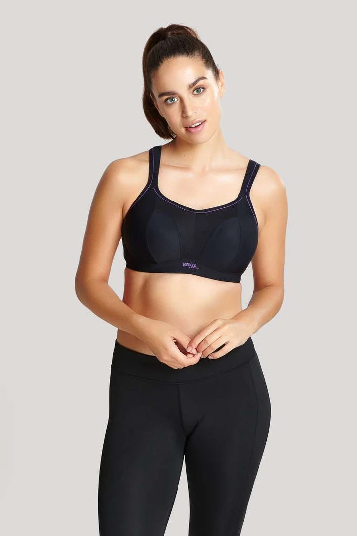 Panache Bras & Undies Nonwired Sports Bra | Black 4 Panache Bras & Undies Nonwired Sports Bra | Black