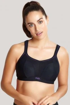 Panache Bras & Undies Nonwired Sports Bra | Black