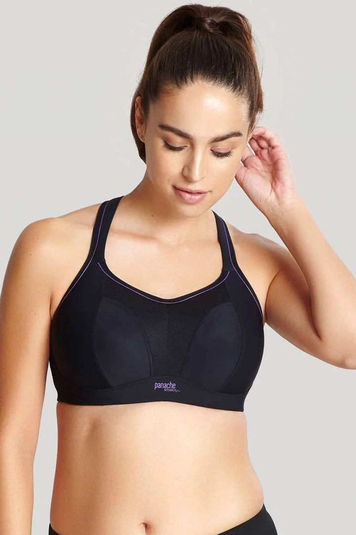 Panache Bras & Undies Nonwired Sports Bra | Black 5 Panache Bras & Undies Nonwired Sports Bra | Black