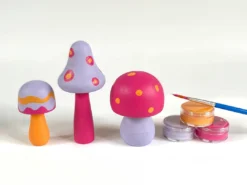 Bramble Workshop DIY Painted Mushroom Kit | Bright Pink