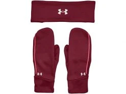 Under Armour Women's Run Headband/Mitten Set | League Red