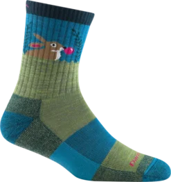 Darn Tough Kids Micro Crew | Bubble Bunny Willow