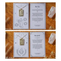 Emery And Opal Accessories & Sundries Tarot Card Necklace | World