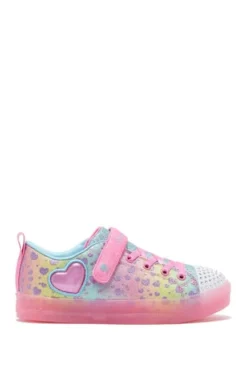 Skechers Toddler Shuffle Lites | Pink Multi Kids