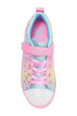 Skechers Toddler Shuffle Lites | Pink Multi Kids