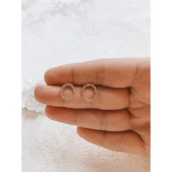 Milk Moon - Dotted Arch Studs