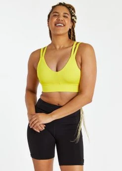 Oiselle Back It Up Bra | Lemon
