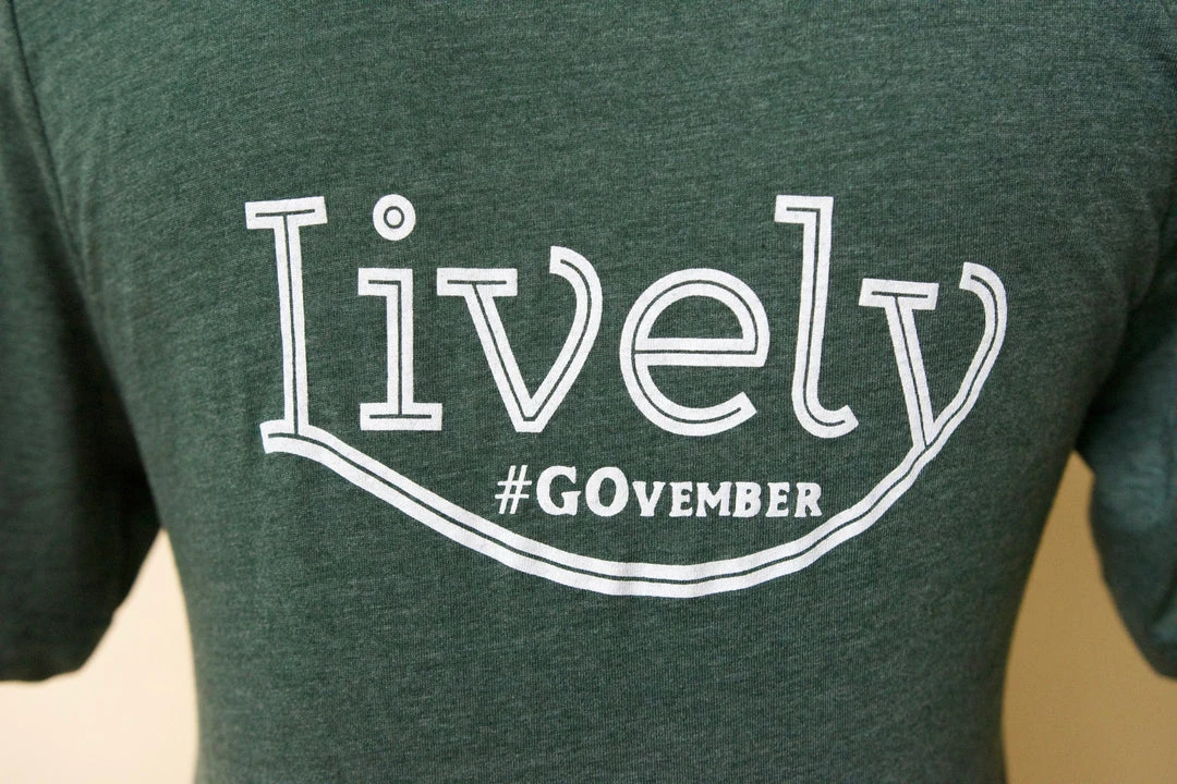 Lively Athletics Tops #GOvember Tee | Heather Forest 6 Lively Athletics Tops #GOvember Tee | Heather Forest