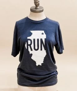 Lively Athletics Run IL Tee | Navy Heather