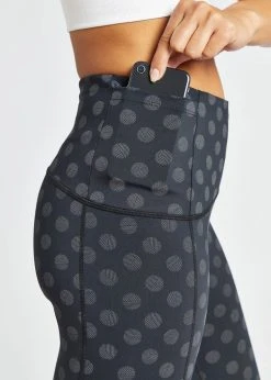 Oiselle Firecracker Reflective 3/4 Tights | Black/Daring Dots 14 Oiselle Firecracker Reflective 3/4 Tights | Black/Daring Dots