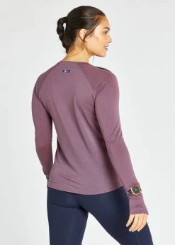 Oiselle Tops Flyout Long Sleeve | Grounded/Coho