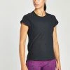 Oiselle Tops Lux Training Tee | Black/Black 2 Oiselle Tops Lux Training Tee | Black/Black