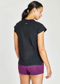 Oiselle Tops Lux Training Tee | Black/Black