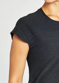 Oiselle Tops Lux Training Tee | Black/Black 9 Oiselle Tops Lux Training Tee | Black/Black