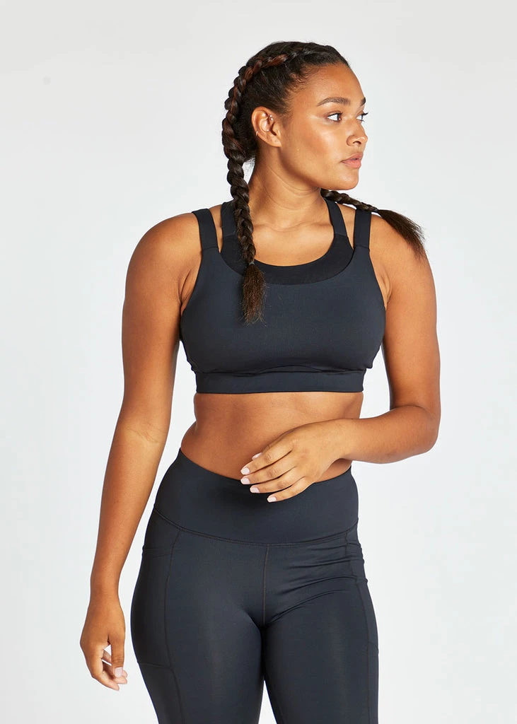 Oiselle Women's Sisters Bra | Black Bras & Undies 3 Oiselle Women's Sisters Bra | Black Bras & Undies