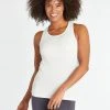 Oiselle Tops Flyout Tank | White/Silver 1 Oiselle Tops Flyout Tank | White/Silver