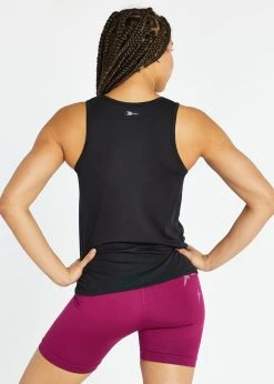 Oiselle Flyout Trail Tank | Black/Black
