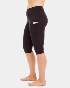 Handful Women's Wi-Thi Crop Legging | Booya Black