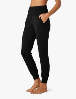 Beyond Yoga Women's Rib Jogger | Black Heather