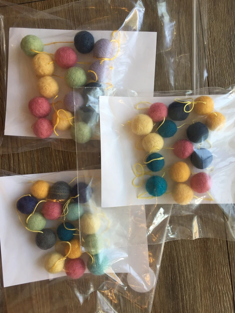 Homebaked Oak Park Hand-Felted Pom Garlands - 4' Locally Made Products 6 Homebaked Oak Park Hand-Felted Pom Garlands - 4' Locally Made Products