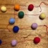 Homebaked Oak Park Hand-Felted Pom Garlands - 4' Locally Made Products 2 Homebaked Oak Park Hand-Felted Pom Garlands - 4' Locally Made Products