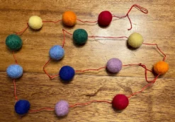 Homebaked Oak Park Hand-Felted Pom Garlands - 4' Locally Made Products