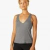 Beyond Yoga Women's Take The Plunge Tank | Mid-Heather Gray