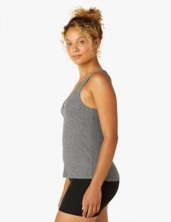 Beyond Yoga Women's Take The Plunge Tank | Mid-Heather Gray 8 Beyond Yoga Women's Take The Plunge Tank | Mid-Heather Gray