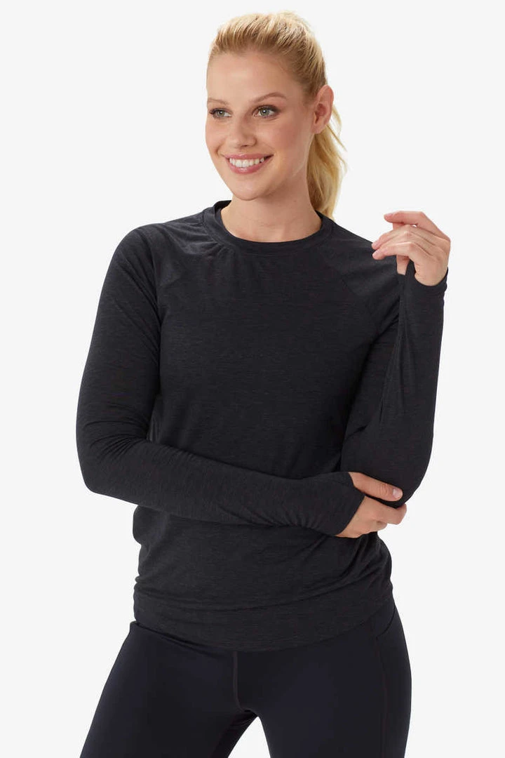 Lole Women's Performance Wool Long Sleeve | Black Beauty 3 Lole Women's Performance Wool Long Sleeve | Black Beauty