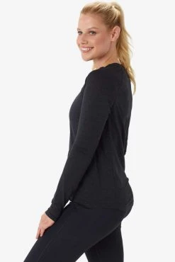 Lole Women's Performance Wool Long Sleeve | Black Beauty 10 Lole Women's Performance Wool Long Sleeve | Black Beauty