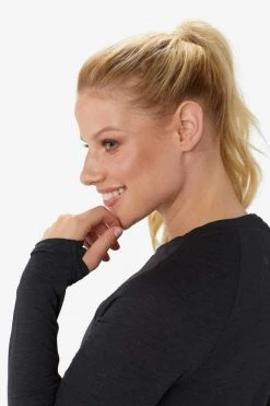 Lole Women's Performance Wool Long Sleeve | Black Beauty 12 Lole Women's Performance Wool Long Sleeve | Black Beauty