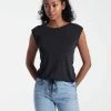 Lole Women's Elisia Short Sleeve | Black Heather Tops