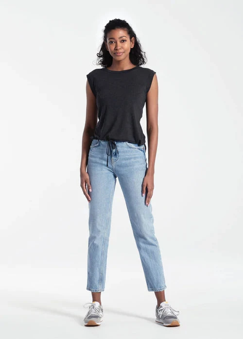 Lole Women's Elisia Short Sleeve | Black Heather Tops 4 Lole Women's Elisia Short Sleeve | Black Heather Tops